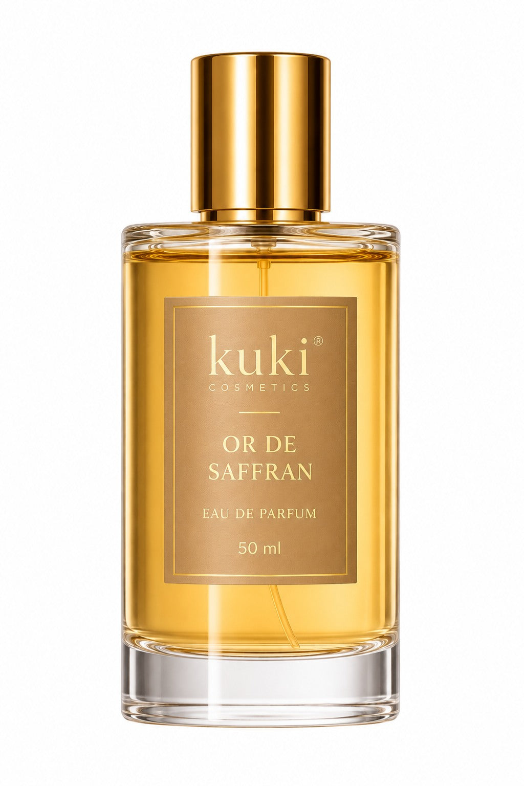 Or de Saffran Eau de Parfum 50ml luxury men's fragrance by KUKI Cosmetics