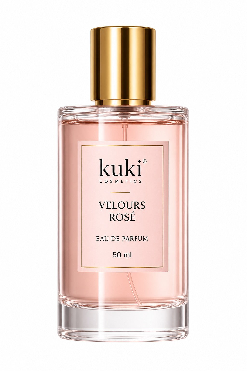 Velours Rosé Eau de Parfum 50ml luxury women's fragrance by KUKI Cosmetics