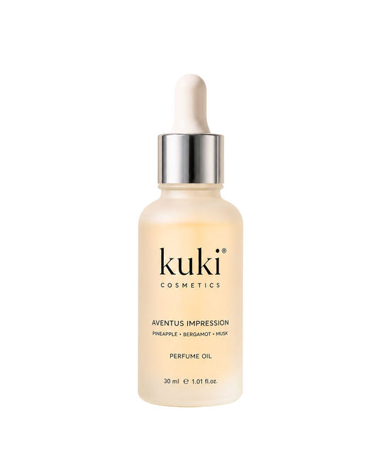 KUKI Aventus Impression perfume oil with a fresh fruity and woody fragrance profile