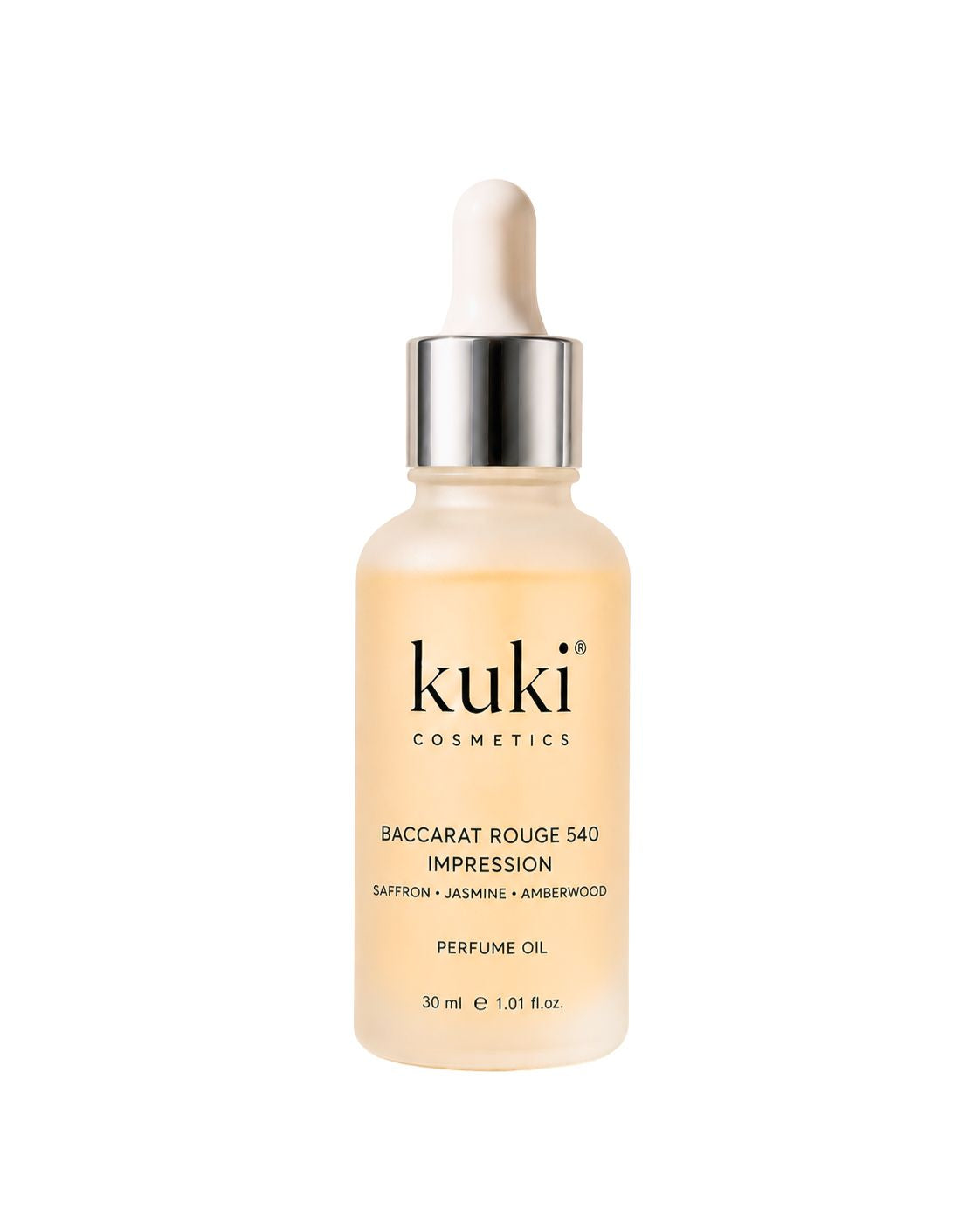 KUKI Baccarat Rouge 540 Impression perfume oil with warm amber and woody notes