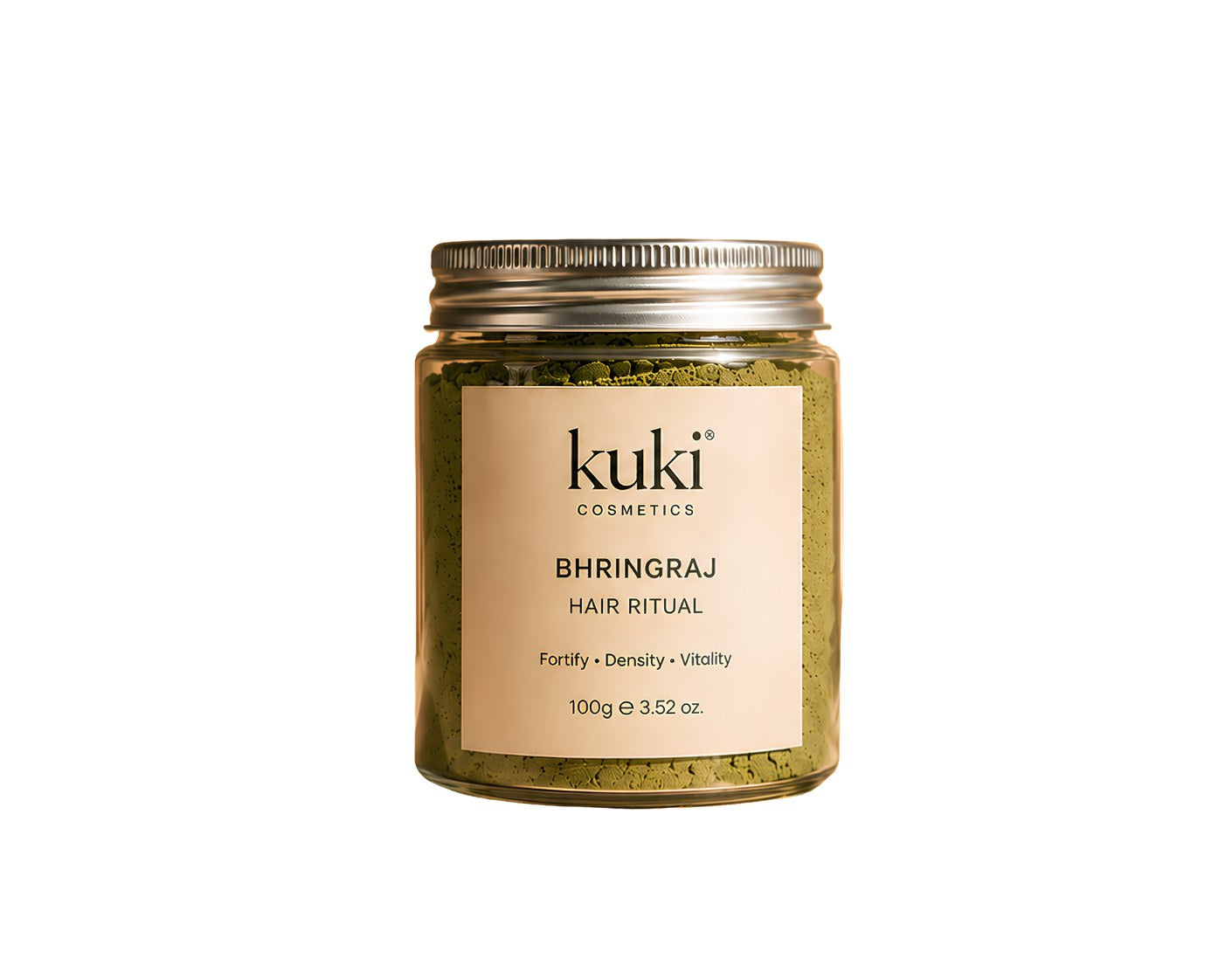 KUKI Bhringraj Hair Ritual hair powder mask for healthy looking hair