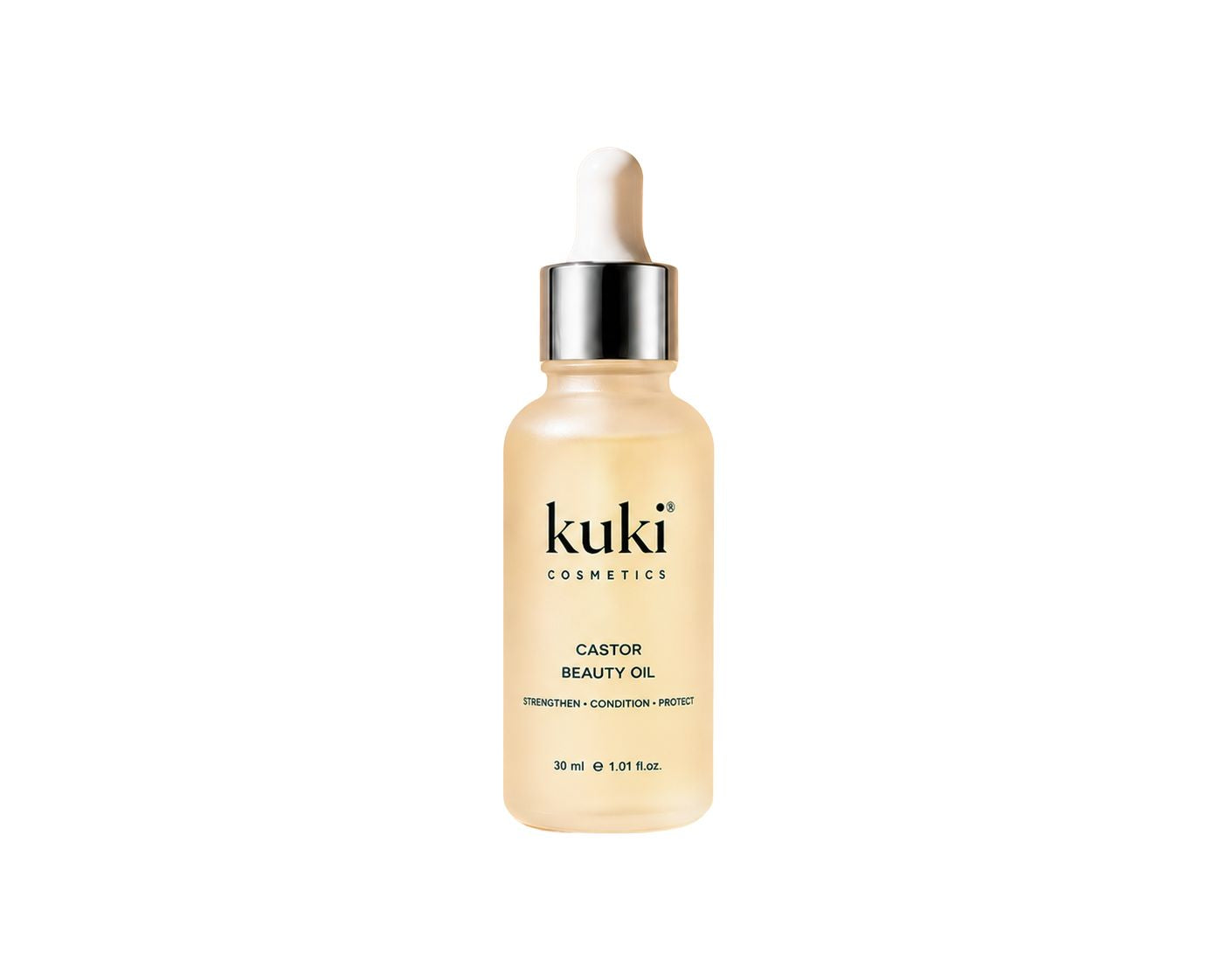 KUKI Castor Beauty Oil for hair, brows, lashes, and skin care routines