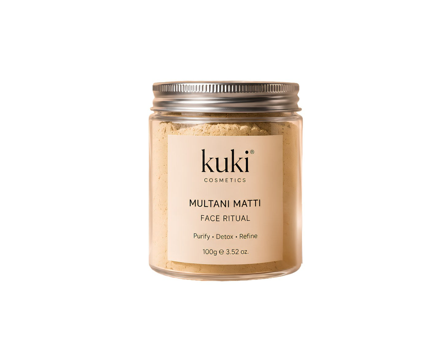 KUKI Multani Mitti Powder Mask for clarifying and balancing oily skin