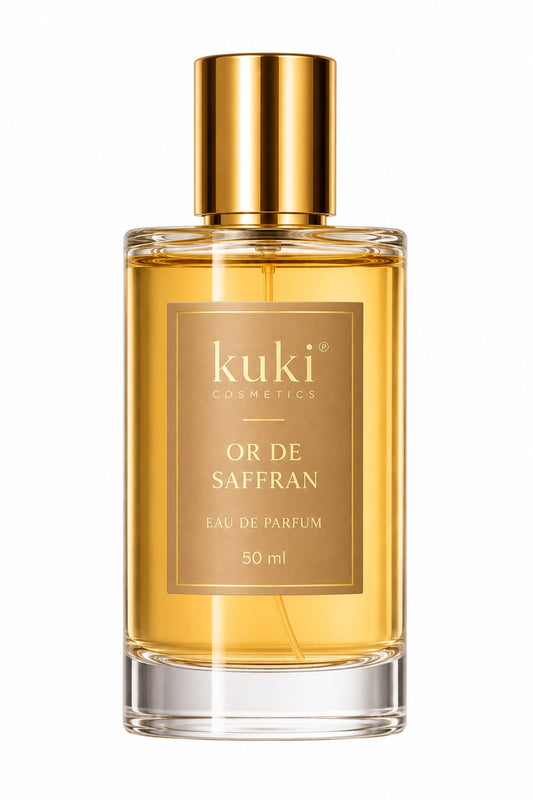 Or de Saffran Eau de Parfum 50ml luxury men's fragrance by KUKI Cosmetics