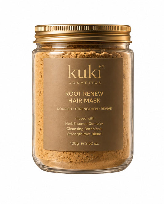 Root Renew Hair Mask 100g by KUKI Cosmetics for stronger healthier looking hair